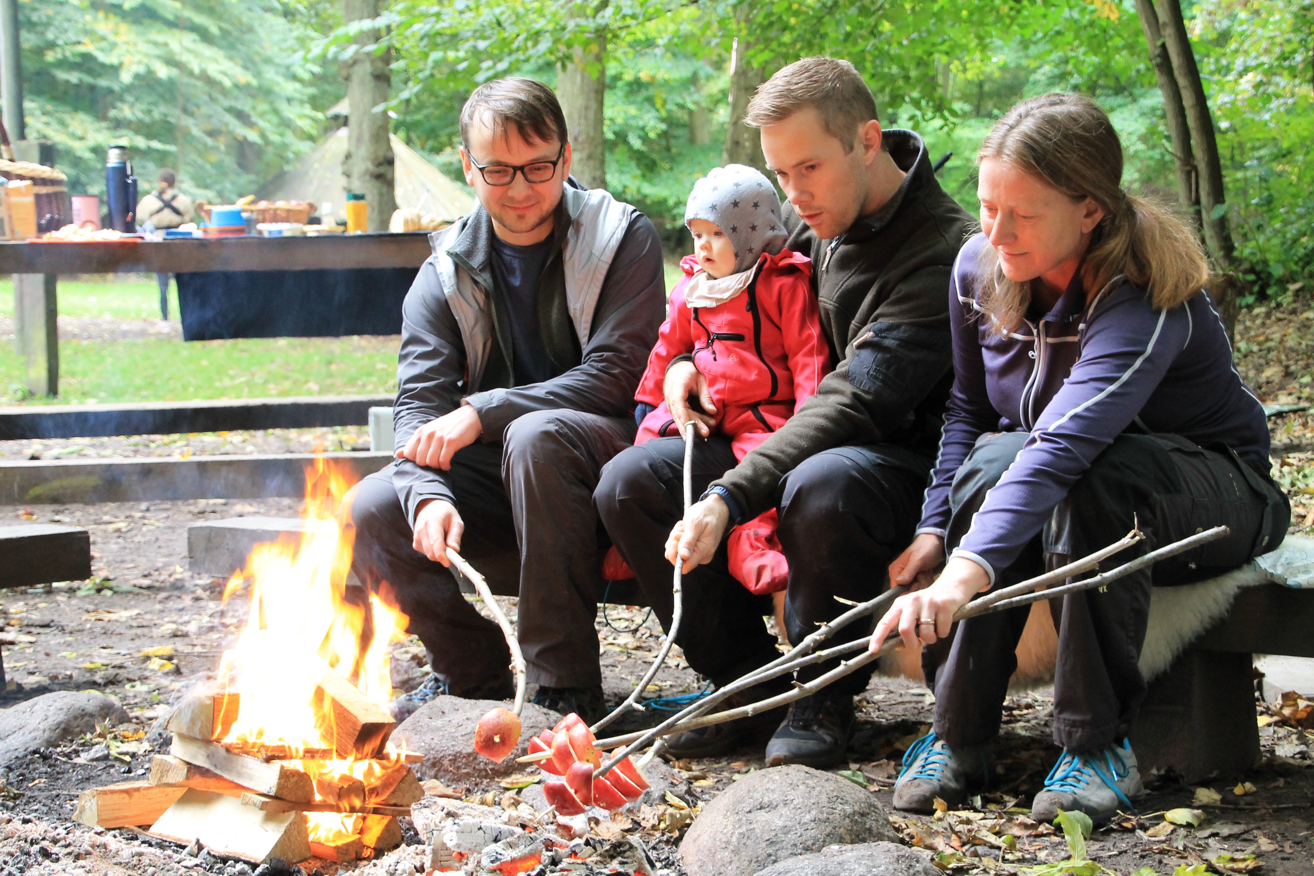 Hygge ved bålet